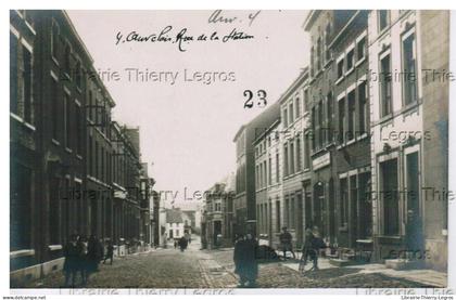 carte photo Sambreville Auvelais rue de la Station    CPA