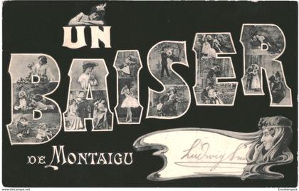 CPA  Carte postale Belgique Montaigu Un Baiser de Montaigu VM66100