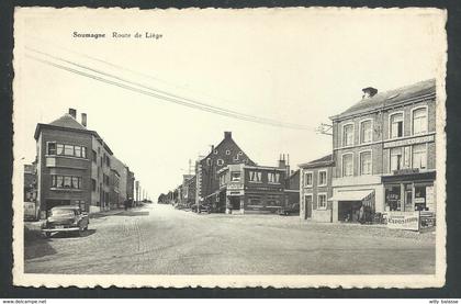 +++ CPA - SOUMAGNE - Route de Liège - Café   //