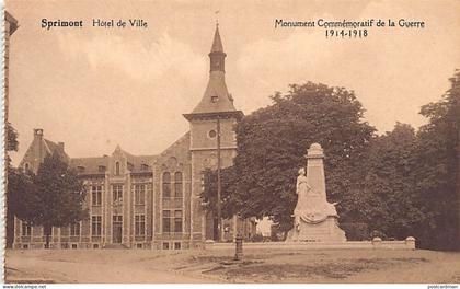 SPRIMONT (Liège) Hôtel de Ville - Monument aux Morts 1914-1918