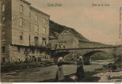 Trois Ponts // Pont de la Salm. (animee) ca 1900