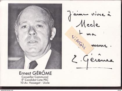 UCCLE - UKKEL :  Ernest Gérome        ( 15 x 10.5 cm )