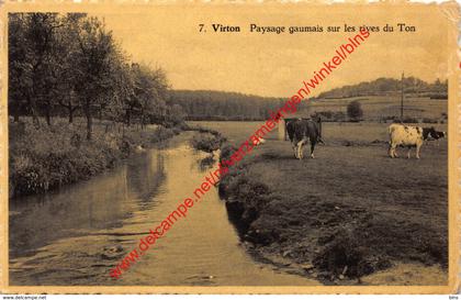 Paysage gaumais sur les rives du Ton - Virton