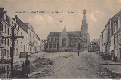 Belgique - WALCOURT (Namur) La place et l'église