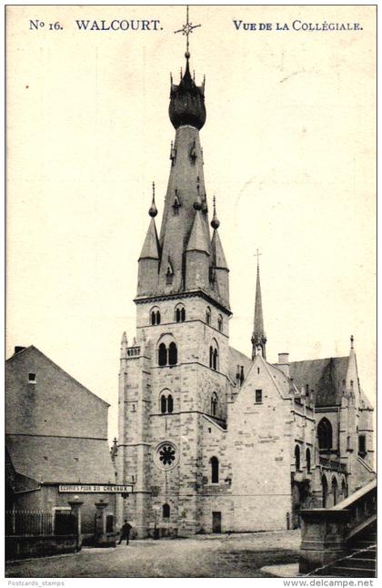 Walcourt, Vue de la Collegiale, 1908