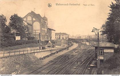 Belgique - WELKENRAEDT HERBESTHAL (Liège) Poste et gare