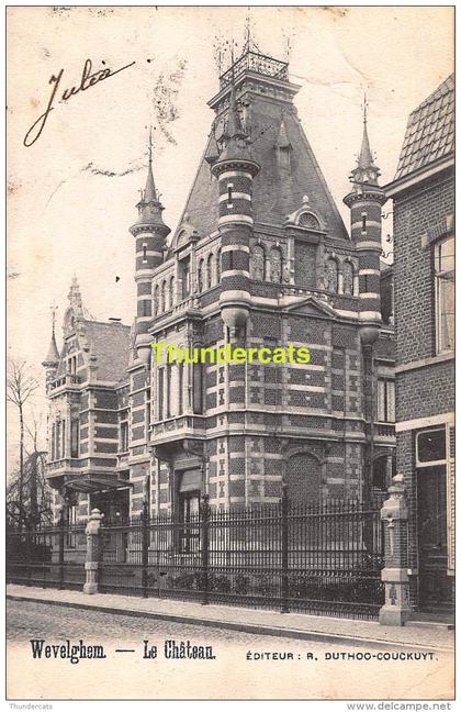 CPA  WEVELGHEM WEVELGEM LE CHATEAU