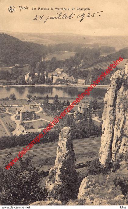 Les Rochers de Warenne et de Champalle - Yvoir