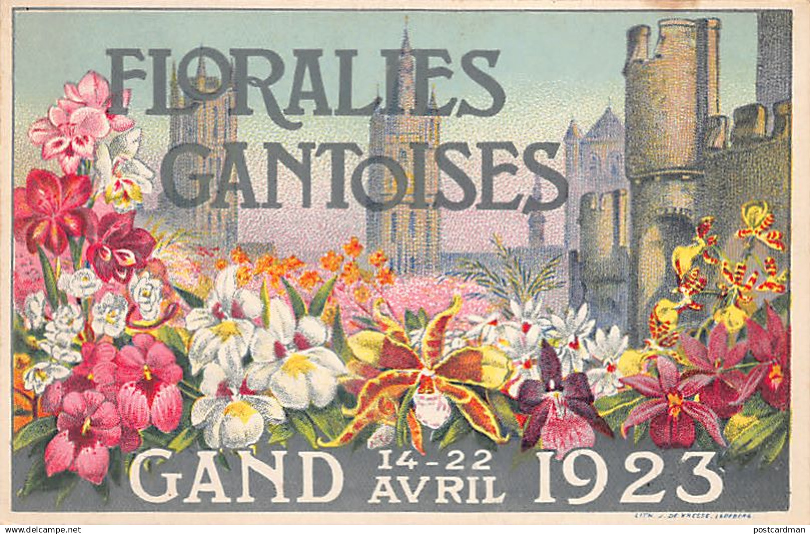 België - GENT (O. Vl.) Floraliën Gent 14-22 april 1923