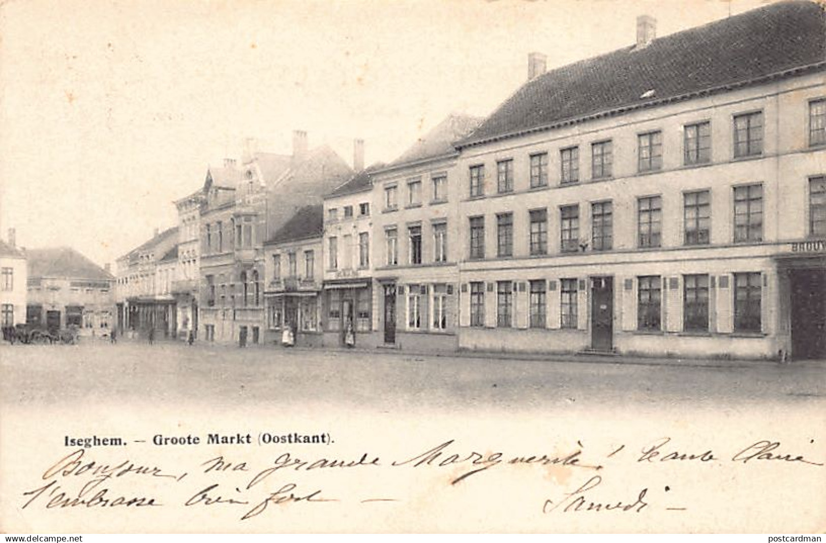 België - IZEGEM (W. Vl.) Groote Markt (Oostkant)