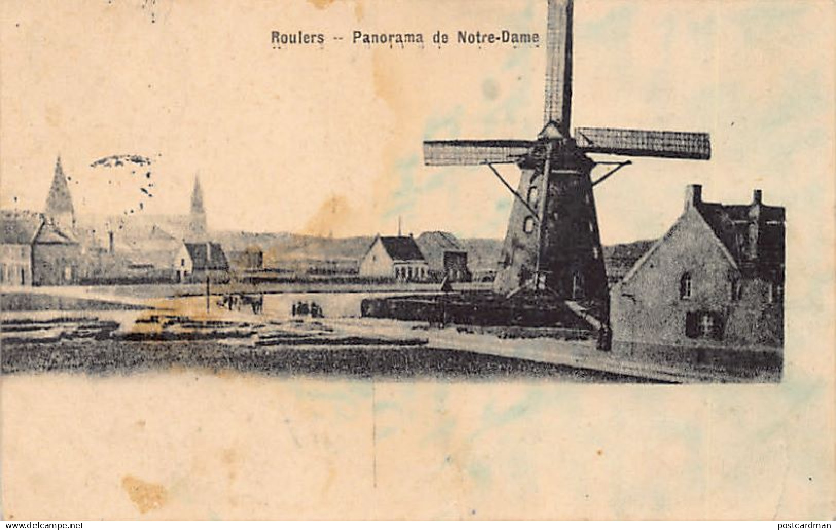 België - ROESELARE (W. Vl.) Panorama - Molen