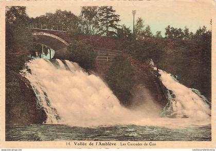 BELGIQUE - Vallée de l'Amblève - les Cascades de Coo - Carte Postale Ancienne