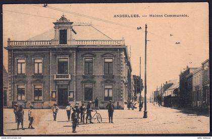 +++ CPA - ANDERLUES - Maison Communale - Carte animée  //