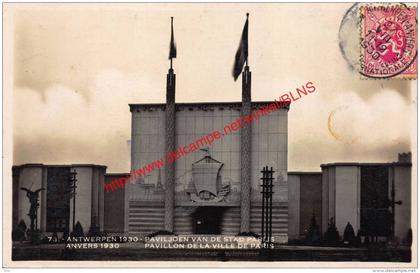 Antwerpen 1930 - Paviljoen van de stad Parijs - Pavillon de la Ville de Paris - Antwerpen