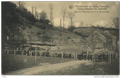 Forges-Baelen-Lez-Dolhain     : Pensionnat de Saint Francois : Salut du pélerinage de ND de Lourdes