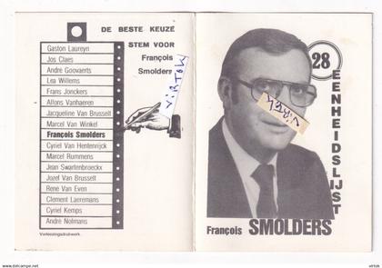 ASSENT  (  Kortenaken )  : Francois Smolders  ( verkiezingen Bekkevoort ??  )  kalender verso 1983