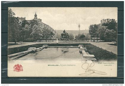 BRUXELLES: Square Ambiorix, gelopen postkaart (GA17934)