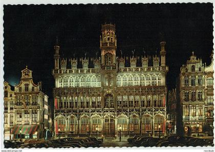 Belgien, Brüssel, Königshaus bei Nacht