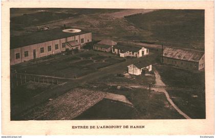 CPA Carte Postale Belgique Bruxelles Haren Entrée de l'aéroport  VM72433ok