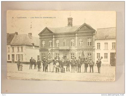 Chièvres. Les Ecoles Communales. Fanfare.