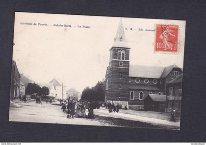 Belgique Environs de Couvin Cul des Sarts La Place ( animée sortie de messe  43927)