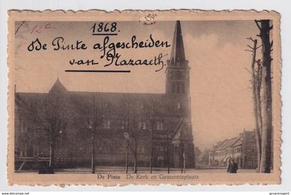 DE PINTE     KERK EN GEMEENTEPLAAATS