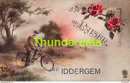 CPA UN BAISER DE IDDERGEM STERSTEMPEL DENDERLEEUW