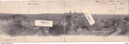 DIEST :    panorama kaart  1905   (  zie scans )