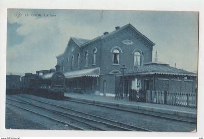 cpa    dison train en gare  1913