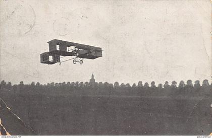 Belgique - TOURNAI (Hainaut) Semaine d'Aviation (5 au 14 septembre 1909) - Le vol de Paulhan, Tournai Froidmont aller et