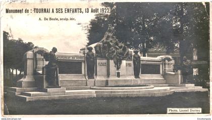 CPA Carte postale Belgique Tournai Monument de Tournai à ses enfants 1922   VM85985