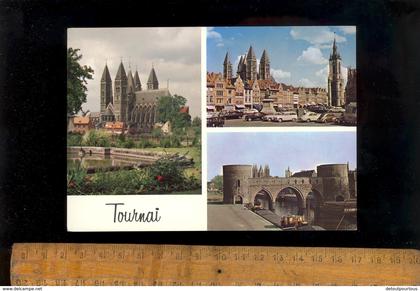 TOURNAI DOORNIK  Hainaut : multivues  c.1960 / péniche batellerie