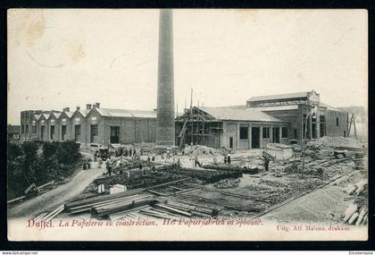 CPA - Carte Postale - Duffel - La Papeterie en construction (CP23982)