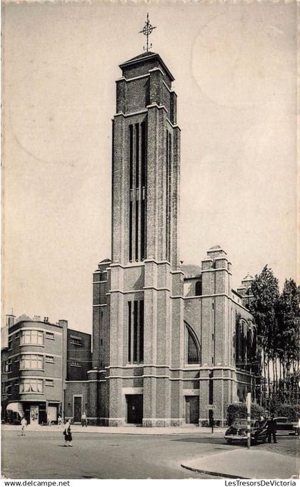 BELGIQUE - Evere - Eglise Notre Dame - Onze Lieve Vrouw Kerk - animé - Carte Postale Ancienne