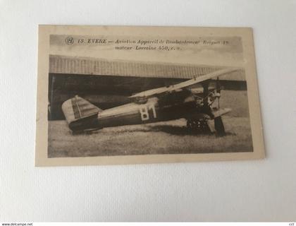 Evere   Aviation Appareil de Bombardement Bréguet 19 moteur Lorraine 450 c.v.  AVION  AVIATION