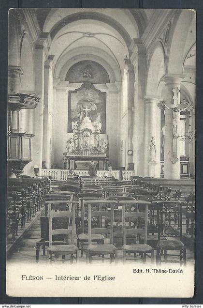 +++ CPA - FLERON - Intérieur de l'Eglise   //