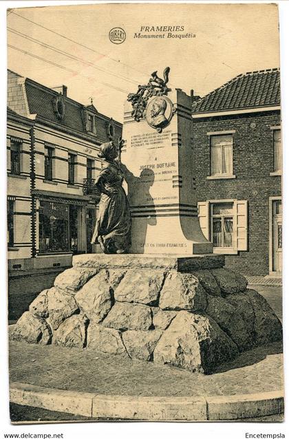 CPA Carte Postale - Belgique - Frameries - Monument Bosquétia  (DG15011)