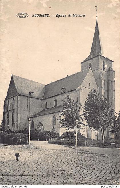 Belgique - JODOIGNE (Br. W.) Église Saint-Médard - CARTE LÉGÈREMENT DÉCOLLÉE