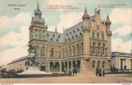 GENT  1913   PAVILLOEN DER STAD BRUSSEL           2 SCANS