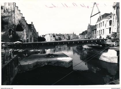 GENT   PHOTO  17 X 12 CM    PLAATSEN VLEESHUISBRUG MEI 1988     2 SCANS