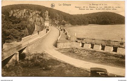 CPA - Carte postale - Belgique - Barrage de la Gileppe - Le Barrage et le Lac (CP2686)