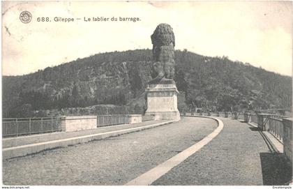 CPA Carte Postale Belgique Gileppe Tablier du Barrage 1920  VM72799