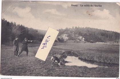 Gouvy : la vallée de l'ourthe       1910  avec timbre       TIR