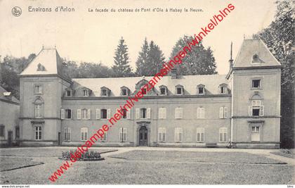 La façade du château de Pont d'Oie à Habay la neuve - Habay