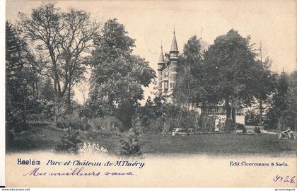 HALEN  PARC ET CHATEAU DE M.THIERY          2 SCANS