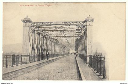 10. - Herstal - Pont de Wandre. [carte postale ancienne cpa sur le brug la Meuse over de Maas postkaart]