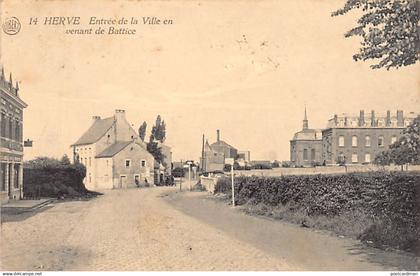 HERVE (Liège) Entrée de la Ville en venant de Battice