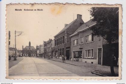 HERZELE  KERKSTRAAT EN MARKT