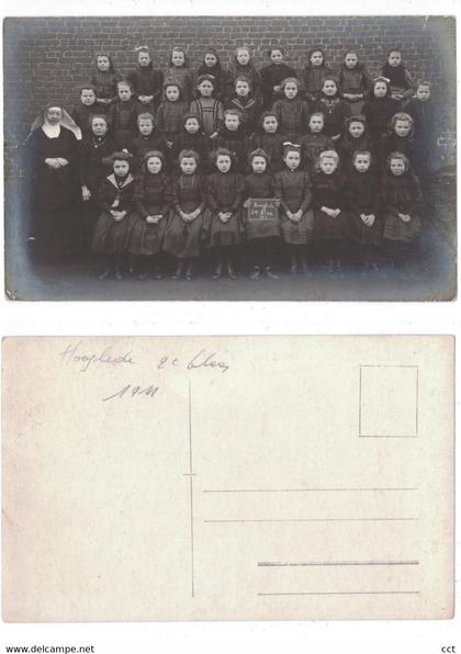 Hooglede  FOTOKAART   2de Klas 1911