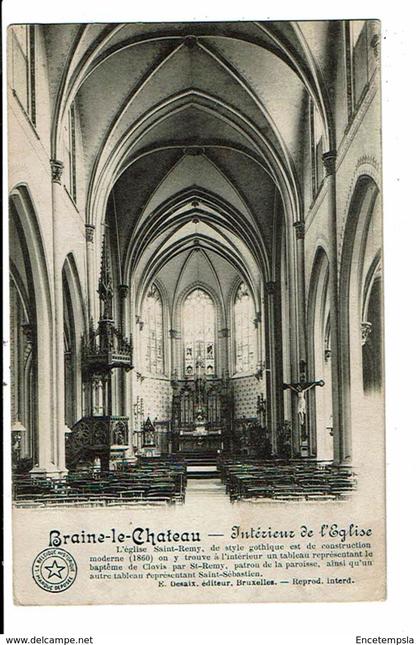 CPA-Carte Postale-Belgique-Braine le Château- Intérieur de l'Eglise--1913 VM13529